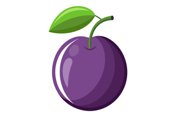 vector illustration of an plum