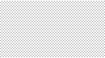 Dash line pattern. Hatch texture with small stripes on white background. Abstract vector wallpaper with rhythm repeating elements.