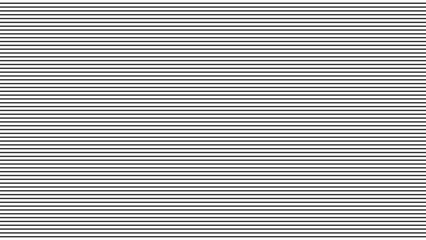 Straight lines pattern. Texture of horizontal black stripes on white background. Vector scan effect.