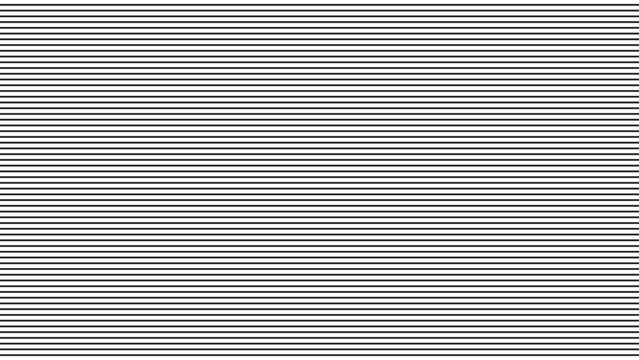 Fototapeta Straight lines pattern. Texture of horizontal black stripes on white background. Vector scan effect.