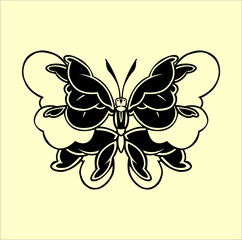 Butterfly design art vector 