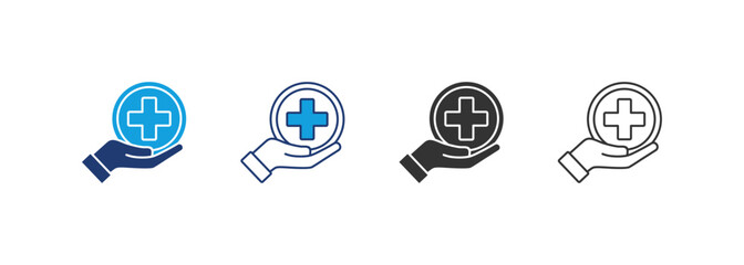 Medical Care Icon Set Multiple Style Collection