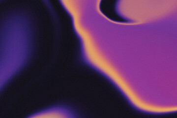 Abstract grainy texture with vibrant purple and orange gradients on a dark background