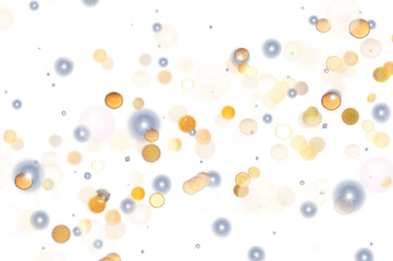 Christmas Bokeh dust blurred overlay, glowing stars glitter particles shine new year effect, png image 