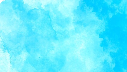 Fototapeta premium Abstract watercolor wash in light blue and white