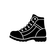 hiking boot glyph icon 
