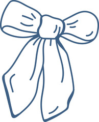 Hand-Drawn Bow Illustration