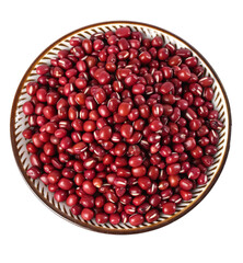 Red Adzuki Beans in Bowl - Nutritious Organic Legumes for Healthy Cooking and Food Preparation