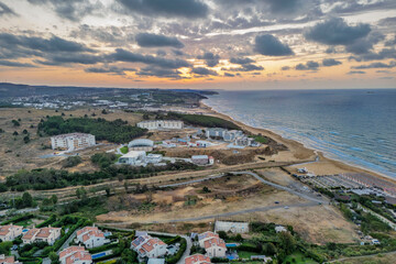 Obraz premium Kilyos Coastline drone view in Istanbul 