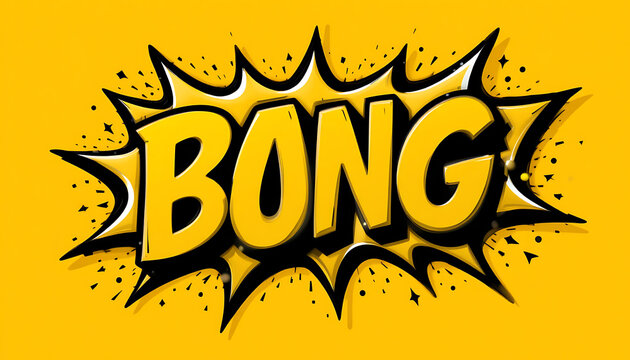 Comic Style Bong Explosion Graphic.