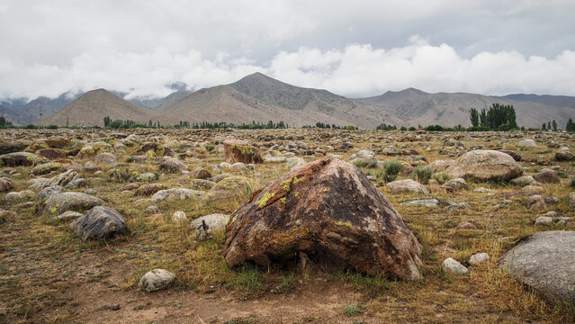 Burian stones in Cholpon Ata, Kyrgyzstan