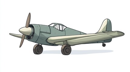 Vintage airplane illustration