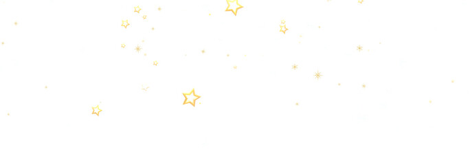 Beautiful image of golden stars sparkling on a white background. Perfect for celebrations!