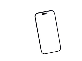 Clean image of a smartphone with a blank screen, perfect for app presentations or website mockups.