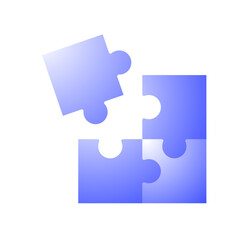 Puzzle pieces fitting together, illustrating teamwork, problem-solving, and business solutions concept