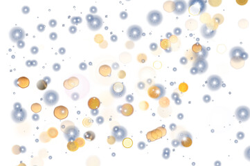 Christmas Bokeh dust blurred overlay, glowing stars glitter particles shine new year effect, png image 