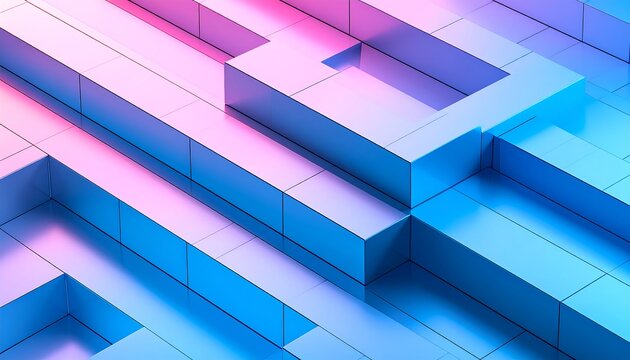 Abstract geometric shapes in pastel colors (8)