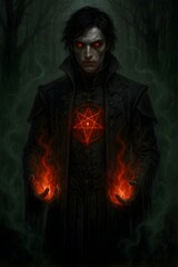Fototapeta premium vampire in the dark