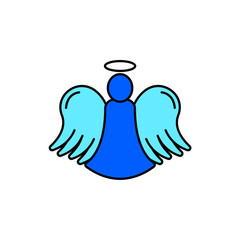 Obraz premium Icon a Angel, isolated against a clean background.