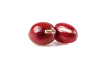 Fresh Red Beans Isolated on White Background for Healthy Organic Cooking and Mixed Grain Meals