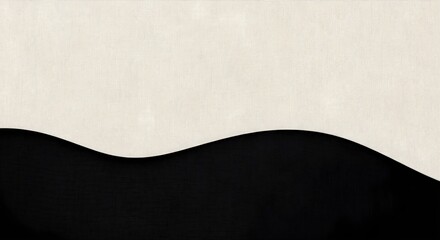 Textured beige fabric curves over black fabric abstract  pattern material