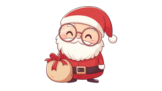 santa claus with gifts. - Powered by Adobe