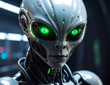 Alien robot close-up (1)