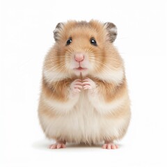 hamster on white background