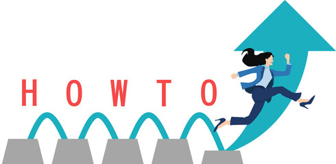 HOW　TOのグラフィック素材イラスト