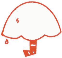 Red umbrella illustration