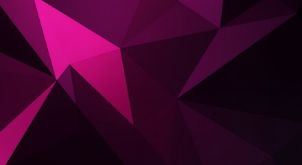 Obraz premium Abstract Geometric Background Polygon Purple Pink Dark Pattern Design