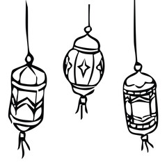 Islamic Handdrawn Icon Vector