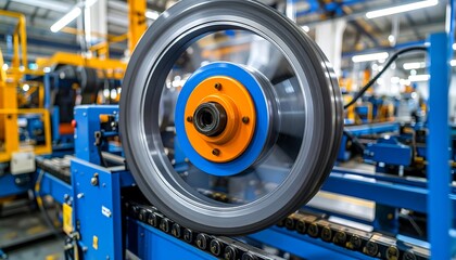 Rotating Wheel in Factory Setting