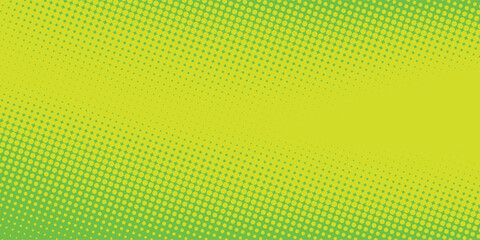 Dots halftone yellow green color pattern gradient texture background. vector ilustration