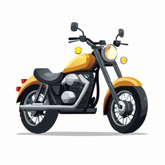 Obraz premium vector illustration of a motorcycle