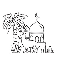 Islamic Handdrawn Icon Vector