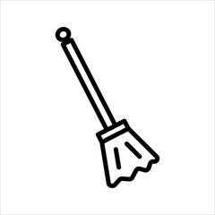 Floor mop icon. Trendy Floor mop logo concept on transparent background from cleaning collection