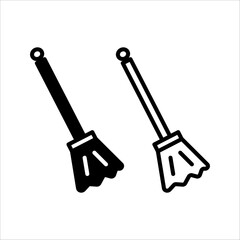 Floor mop icon set. Trendy Floor mop logo concept on transparent background from cleaning collection