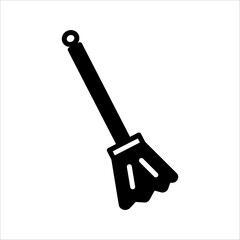 Floor mop icon. Trendy Floor mop logo concept on transparent background from cleaning collection