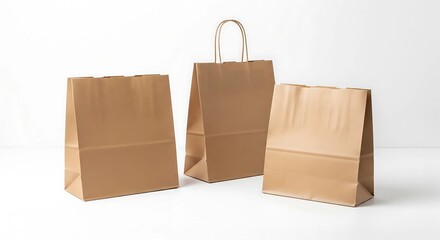 Eco-Friendly Kraft Paper Bags &ndash; Minimalist Retail Packaging Inspiration