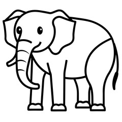 Fototapeta premium elephant cartoon illustration