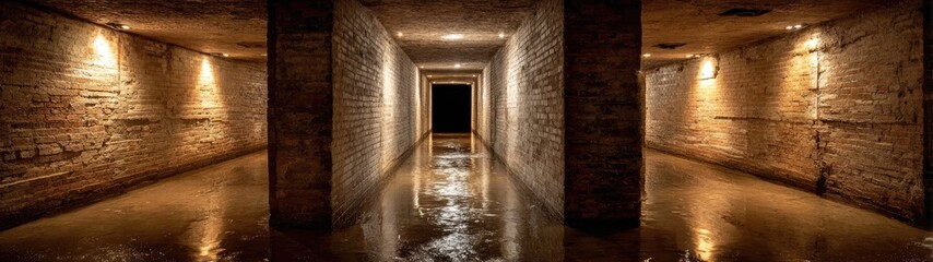 Obraz premium Illuminated Corridor