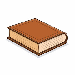 Brown Hardcover Book Illustration
