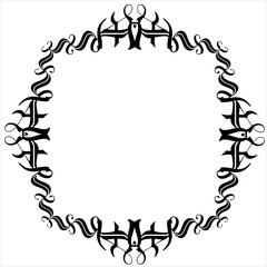 Frame – Elegant Black Vector Border on a white background, SVG