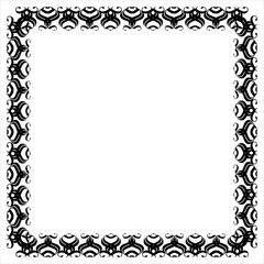 Frame – Elegant Black Vector Border on a white background, SVG