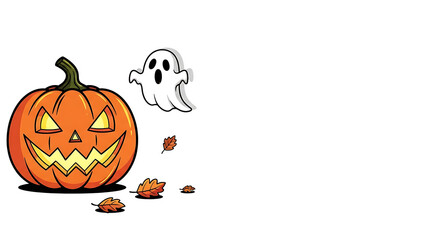 halloween illustration with empty space 