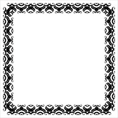 Frame – Elegant Black Vector Border on a white background, EPS10