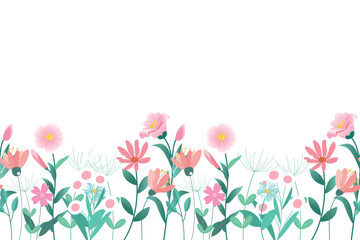 Flower garden vector  illustration floral background