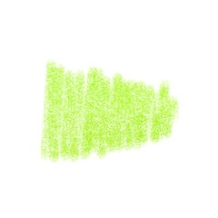 Hand drawn green crayon scribble shade on transparent background 
