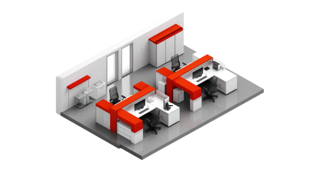 Abstract composition of interlocking cubic forms, a visual exploration of geometric harmony and precision